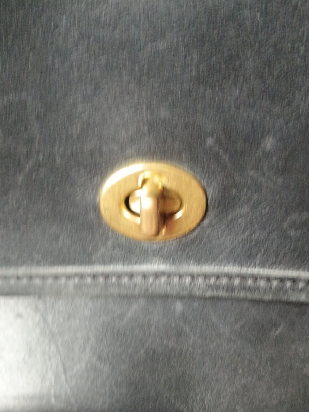 Vintage Coach Court Bag #9870 Black Leather Top-Handle Cross Body Bag Purse - Picture 12 of 16